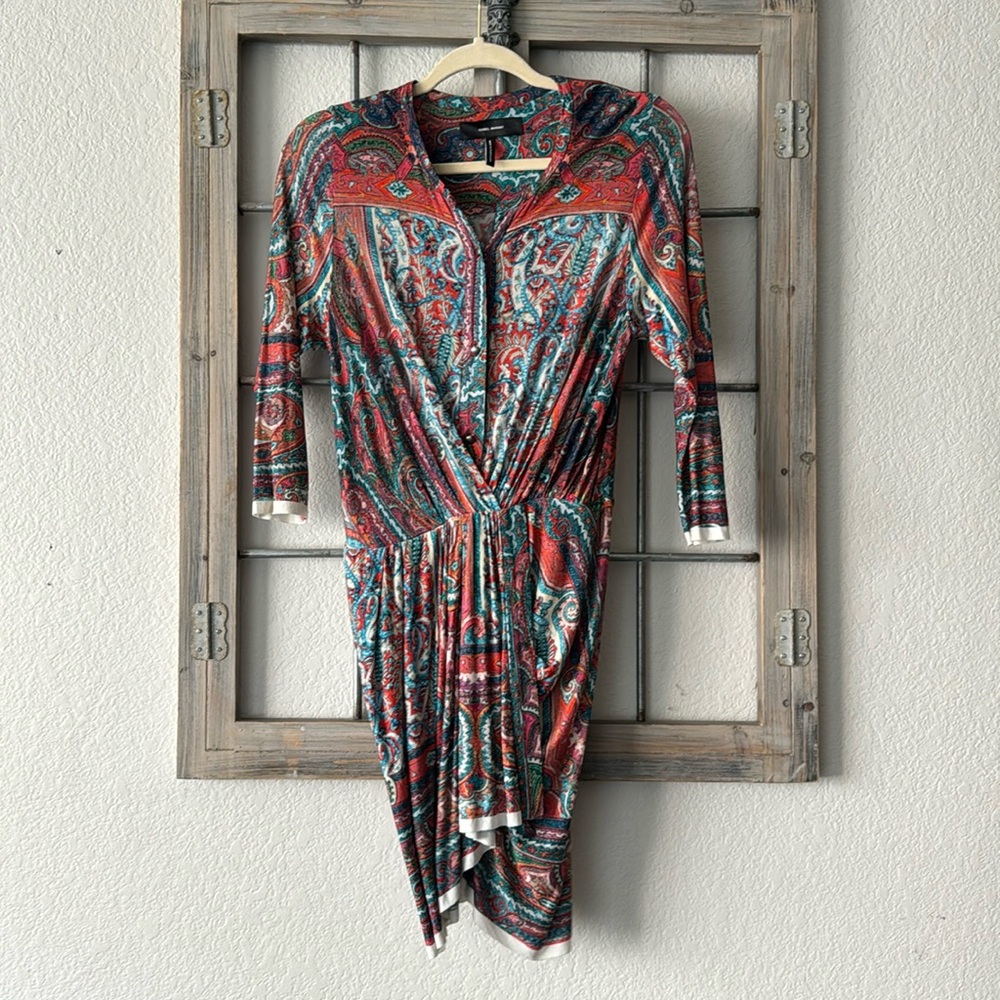 Isabel Marant Runway Maryloe Paisley Silky Dress 38